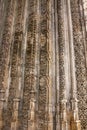 Carving on a stone in Batalha Dominican medieval monastery, Port Royalty Free Stock Photo