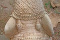 Carving stone statue, the back head of elephant Royalty Free Stock Photo