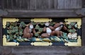 Carving of the three wise monkeys in Nikko