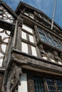 Carving on Tudor Building Stratforn-upon-Avon Royalty Free Stock Photo