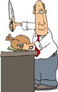 Carving the turkey