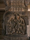 Carving of Vaishnavism on the pillar of Hazara Rama temple at Hampi