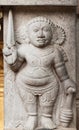 Carving of Yakshas Royalty Free Stock Photo