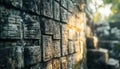 Carvings Of Ancient Maya Script On Stone Walls: Preserving History Through Inscriptions In Ancient Maya Language On Royalty Free Stock Photo