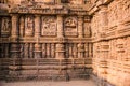 Carvings of King Narasimhadeva and his Queen at ancient Hindu Sun Temple, Konark, Orissa, India. Royalty Free Stock Photo