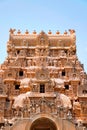 Carvings on Maratha entrance and Keralantakan Tiruvasal Gopura, Brihadisvara Temple, Tanjore, Tamil Nadu Royalty Free Stock Photo