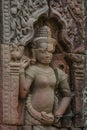 Carvings of Mrs. Apsara at Tasom Temple