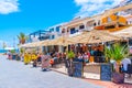 Carvoeiro, Portugal, June 19, 2021: People are strolling towards