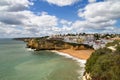 Carvoeiro village and beach at Algarve Royalty Free Stock Photo