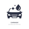 carwash icon on white background. Simple element illustration from Signs concept Royalty Free Stock Photo