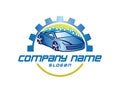 Carwash vector logo Royalty Free Stock Photo