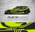 Sport car wrap graphic abstract stripe racing background kit designs. eps 10 Royalty Free Stock Photo