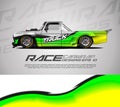 Truck graphic abstract stripe racing background kit designs. eps 10 Royalty Free Stock Photo