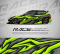 Graphic car wrap abstract stripe racing background kit designs. eps 10 Royalty Free Stock Photo