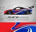 Sport car wrap design vector Royalty Free Stock Photo