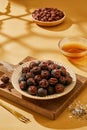 Carya illinoinensis (Wangenh.),Carya cathayensis Sarg,Walnuts are a recreational nut snack with a hard shell Royalty Free Stock Photo