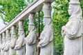 Caryatid Alley in Herastrau park in Bucharest