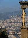 Caryatid from the Erechteum temple, Acropolis, Athens, Greece Royalty Free Stock Photo