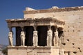 Caryatid porch of the erechtheion Royalty Free Stock Photo