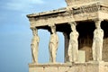 Caryatides at Acropolis of Athens Royalty Free Stock Photo