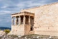 Caryatides, Erechtheion temple Acropolis, Athens, Greece Royalty Free Stock Photo