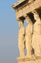 Caryatids, acropolis, athens Royalty Free Stock Photo