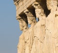 Caryatids, acropolis, athens Royalty Free Stock Photo