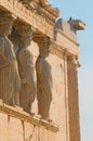 Caryatids, acropolis, athens Royalty Free Stock Photo