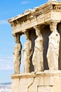 Caryatids, Acropolis, Athens Royalty Free Stock Photo