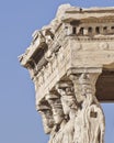 Caryatids ancient Greek statues Royalty Free Stock Photo