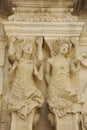 Caryatids Columns , Basilica of the Holy Cross in Lecce Italy