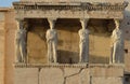 Caryatids Erechteion, Parthenon on the Acropolis in Athens Royalty Free Stock Photo