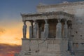 Caryatids, Erechteion, Parthenon on the Acropolis in Athens, Royalty Free Stock Photo