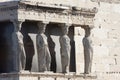 Caryatids in Erechtheion of Erechtheum Royalty Free Stock Photo