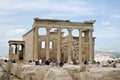 Caryatids, erechtheum temple on Acropolis of Athens, Greece