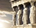 Caryatids, erechtheum temple Athens, Greece