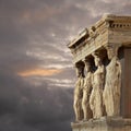 Caryatids, erechtheum temple Athens, Greece