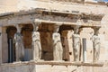 Caryatids at Porch of the Erechtheion, Acropolis Royalty Free Stock Photo