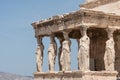 Caryatids of the Temple of Erechtheion, Acropolis of Athens, Greece Royalty Free Stock Photo