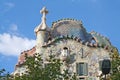 Casa Batllo by Antoni Gaudi. Royalty Free Stock Photo