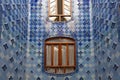 Casa Batllo atrium with inner windows, Barcelona, Spain