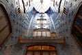 Casa Batllo atrium with inner windows, Barcelona, Spain