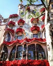 Casa Batllo Barcelona Gaudi, roses Royalty Free Stock Photo