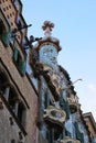 Casa Batllo, Barcelona, Spain, architectural detail, touristic place