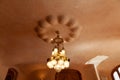 Casa Batllo Ceiling and chandelier close-up, Barcelona, Spain Royalty Free Stock Photo