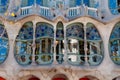 Casa Batllo fachade main window at Barcelona Royalty Free Stock Photo