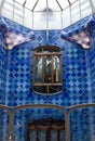 Casa Batllo interior.Mozaic on the walls. Antonio Royalty Free Stock Photo