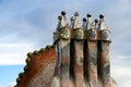 Casa Batllo - roof detail Royalty Free Stock Photo