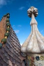 Casa Battlo - roof detail Royalty Free Stock Photo