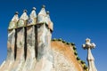 Casa Battlo - Roof Details Royalty Free Stock Photo